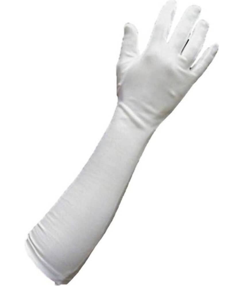 Tahiro White Cotton Full Arm Length Sun Rays Protecting Gloves - Pack Of 1 - Jewellery Sets | Buy online on ZillyBuy