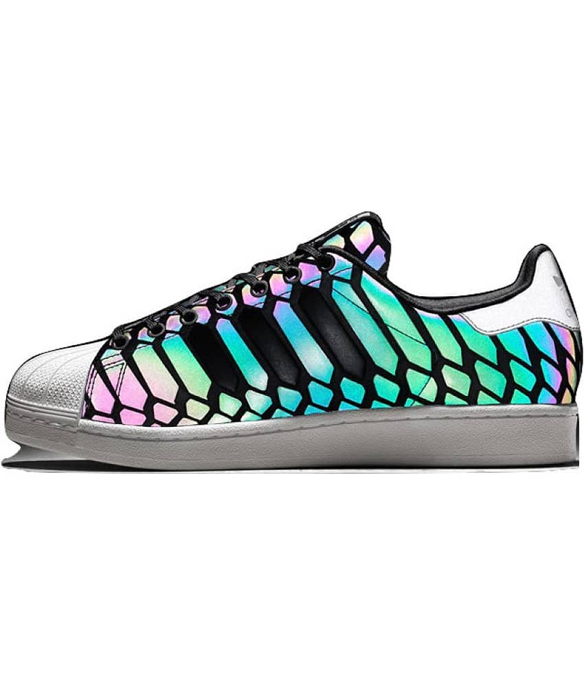Adidas Superstar Xeno Glow In Dark Sneakers Multi Color Casual Shoes