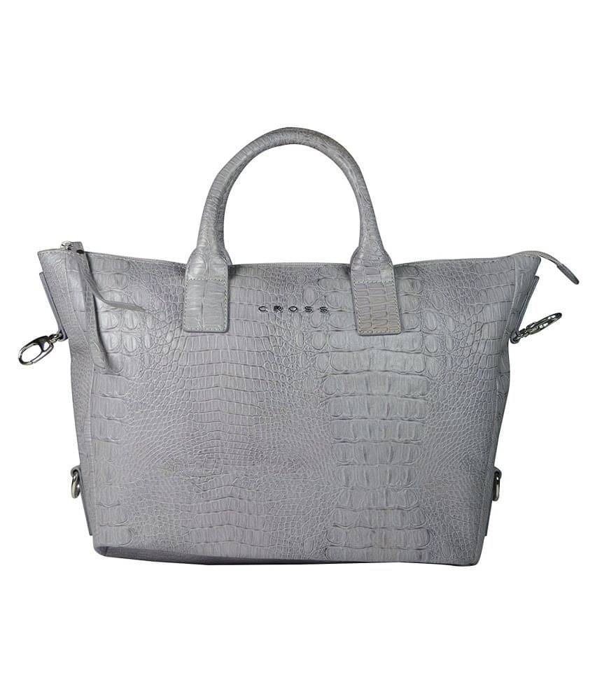     			Cross Purple P.U. Tote Bag