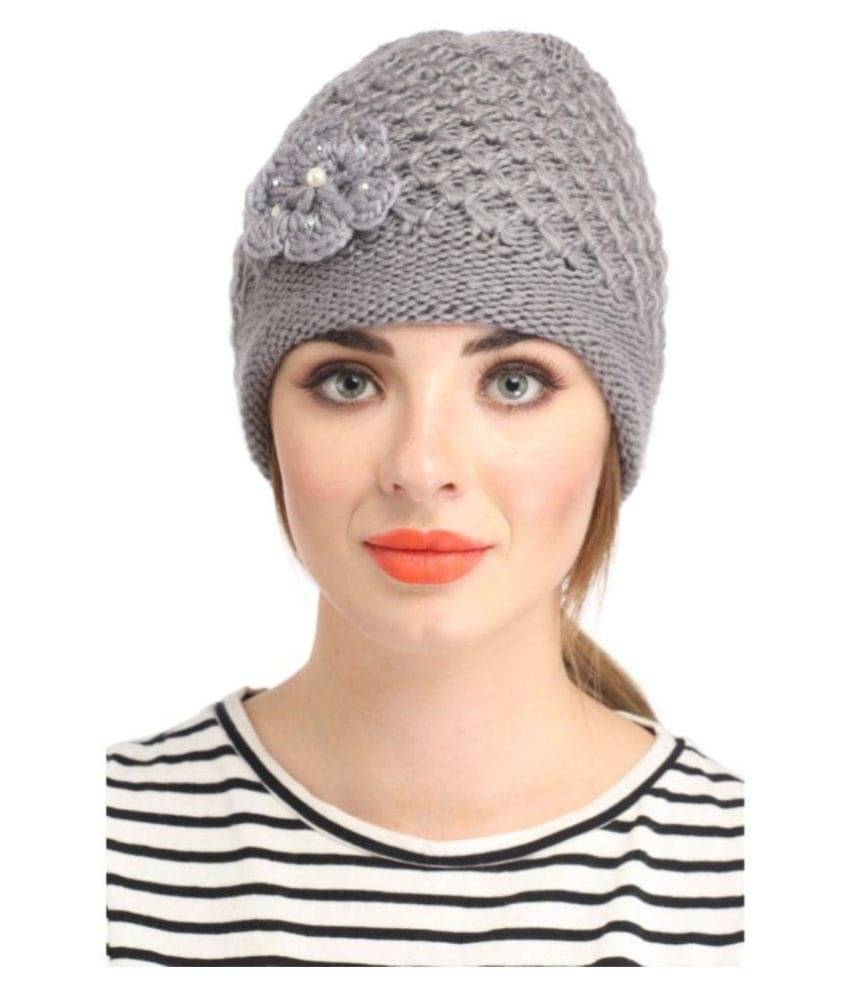     			Tahiro Grey Woolen Cap