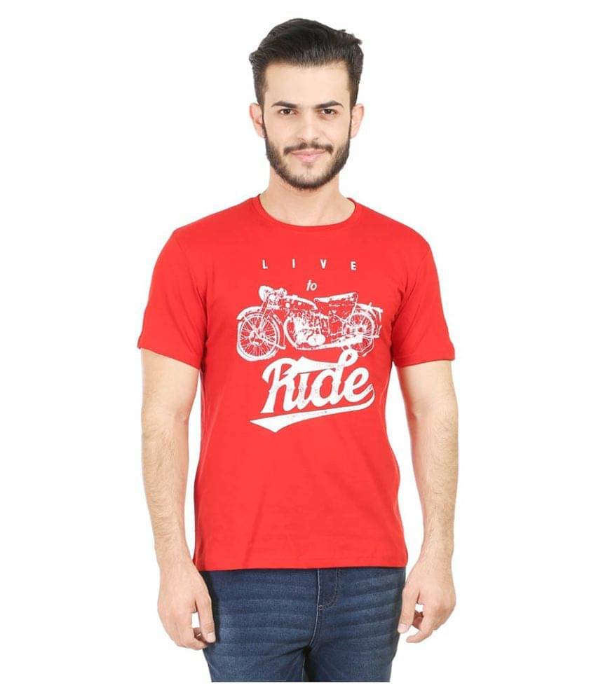 Tribal Bull Red Round T-Shirt Tribal Bull Red Round T-Shirt