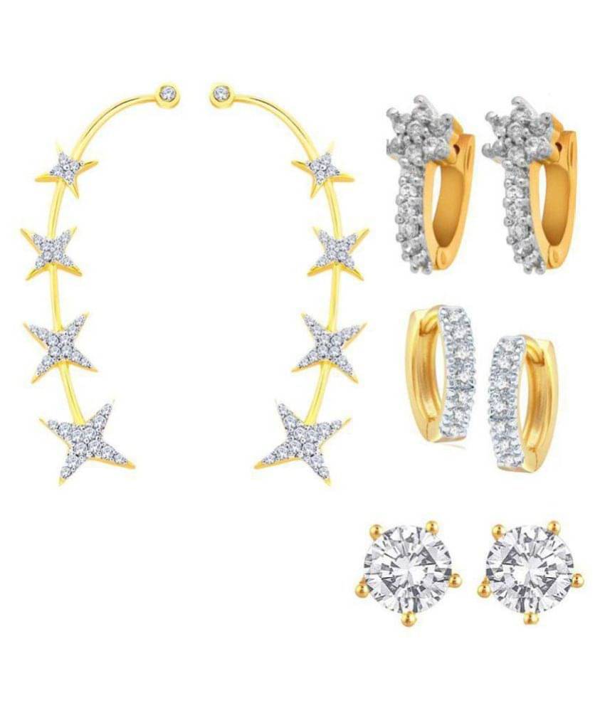     			Zeneme Combo of 4 Pair Earrings