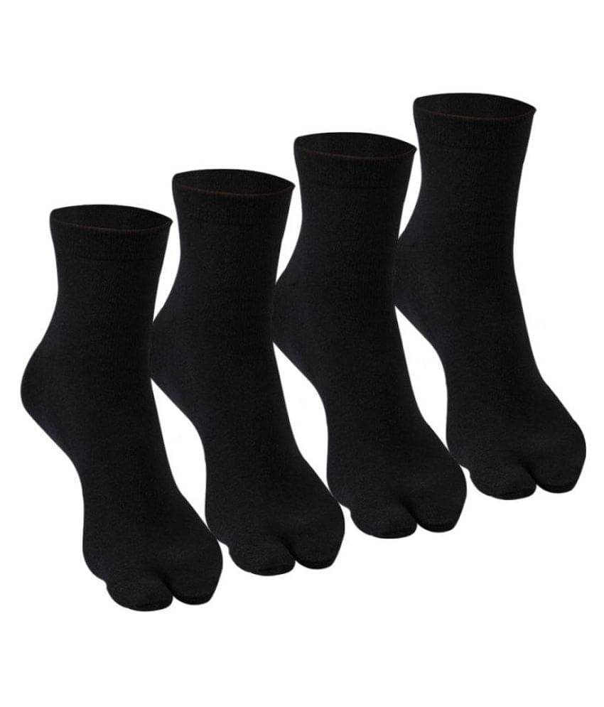     			Tahiro Black Casual Thumb Socks