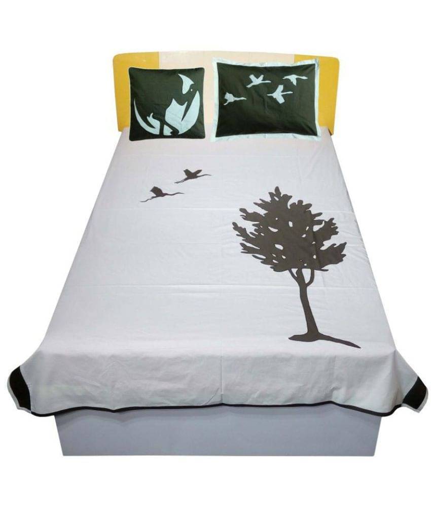 HUGS N RUGS Cotton Single Bedsheet ( Multi )     			HUGS N RUGS Cotton Single Bedsheet ( Multi )