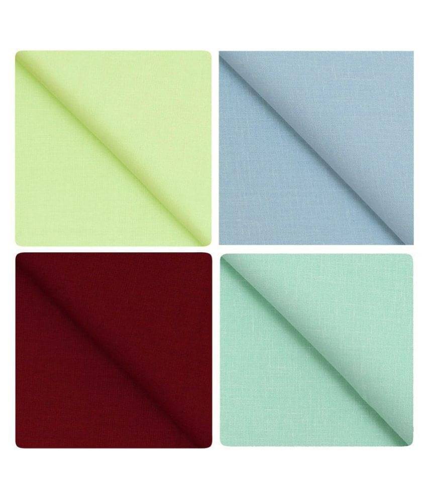 KUNDAN SULZ GWALIOR Multi 100 Percent Cotton Unstitched Shirt pc KUNDAN SULZ GWALIOR Multi 100 Percent Cotton Unstitched Shirt pc