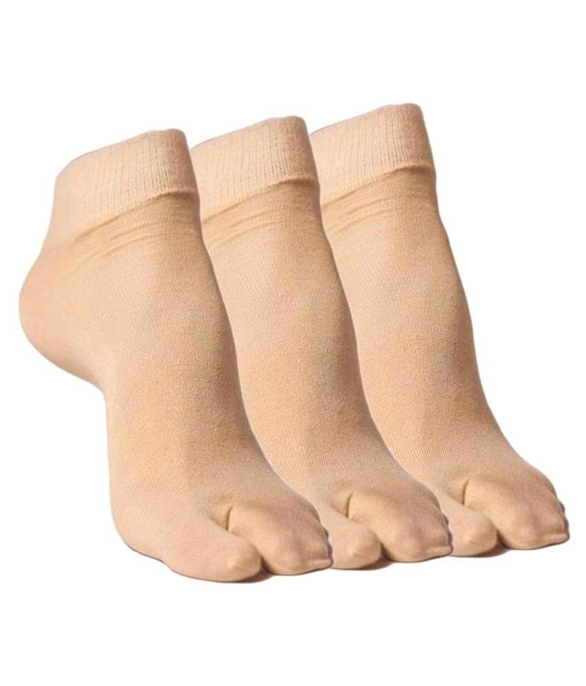     			Tahiro Beige Formal Thumb Socks
