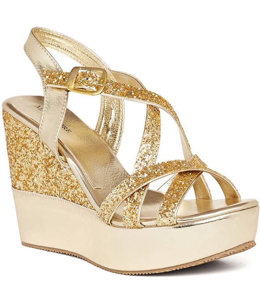 MARC LOIRE - Gold Women's Wedges Heels - Heels | Buy online on ZillyBuy