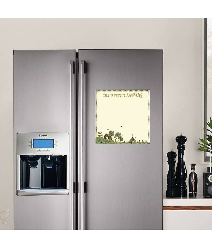 WallDesign Ethnic & Indian PVC Square Fridge Magnets Fridge Magnet - Pack of 12