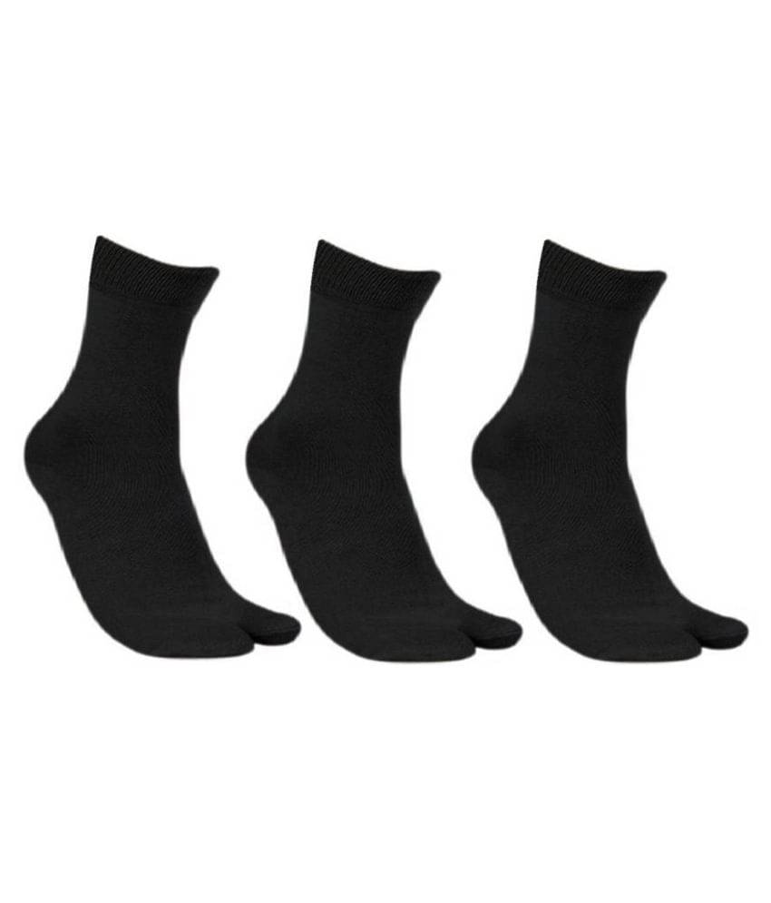     			Tahiro Black Thumb Socks - Pack of 3