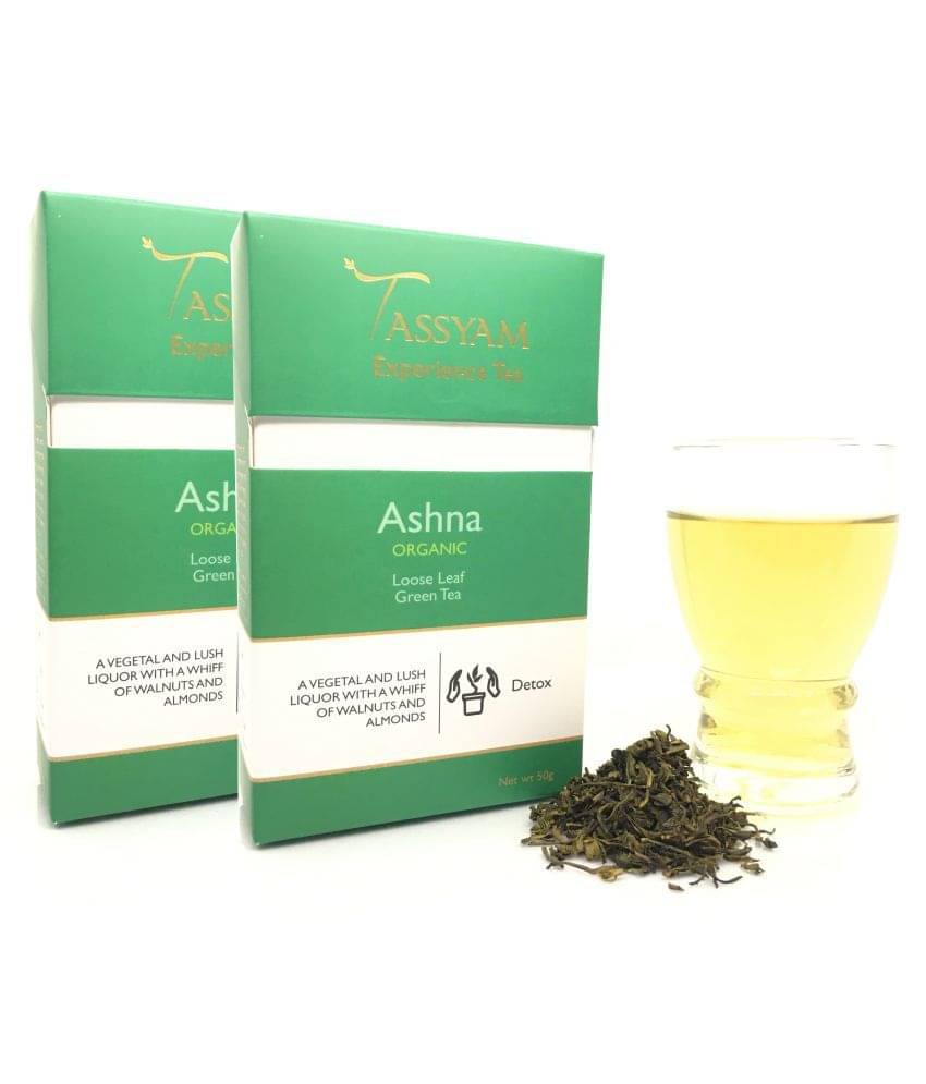 Tassyam Ashna Green Tea Loose Leaf 40 gm Pack of 2 Tassyam Ashna Green Tea Loose Leaf 40 gm Pack of 2