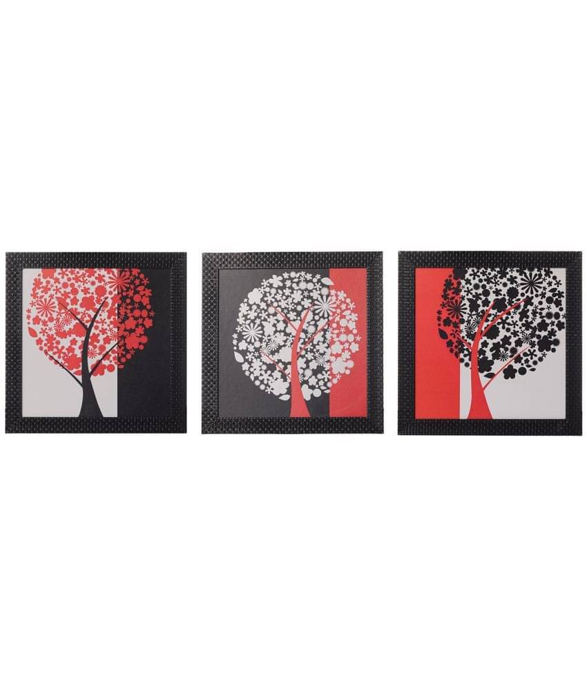 eCraftIndia Set of 3 Satin Matt Textured Art Painting eCraftIndia Set of 3 Satin Matt Textured Art Painting