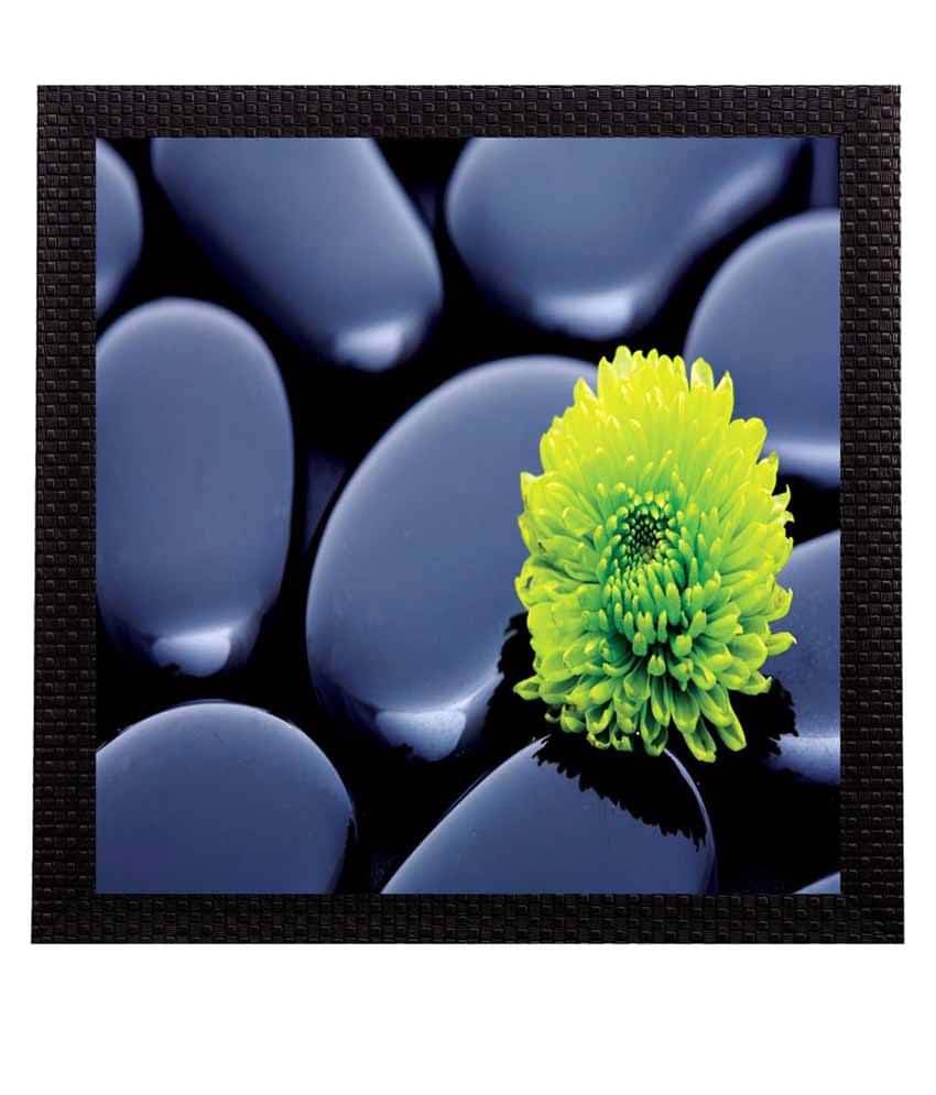     			eCraftIndia  Black Sts Satin Matt Texture UV Art  Multicolor Wood Painting With Frame Single Piece