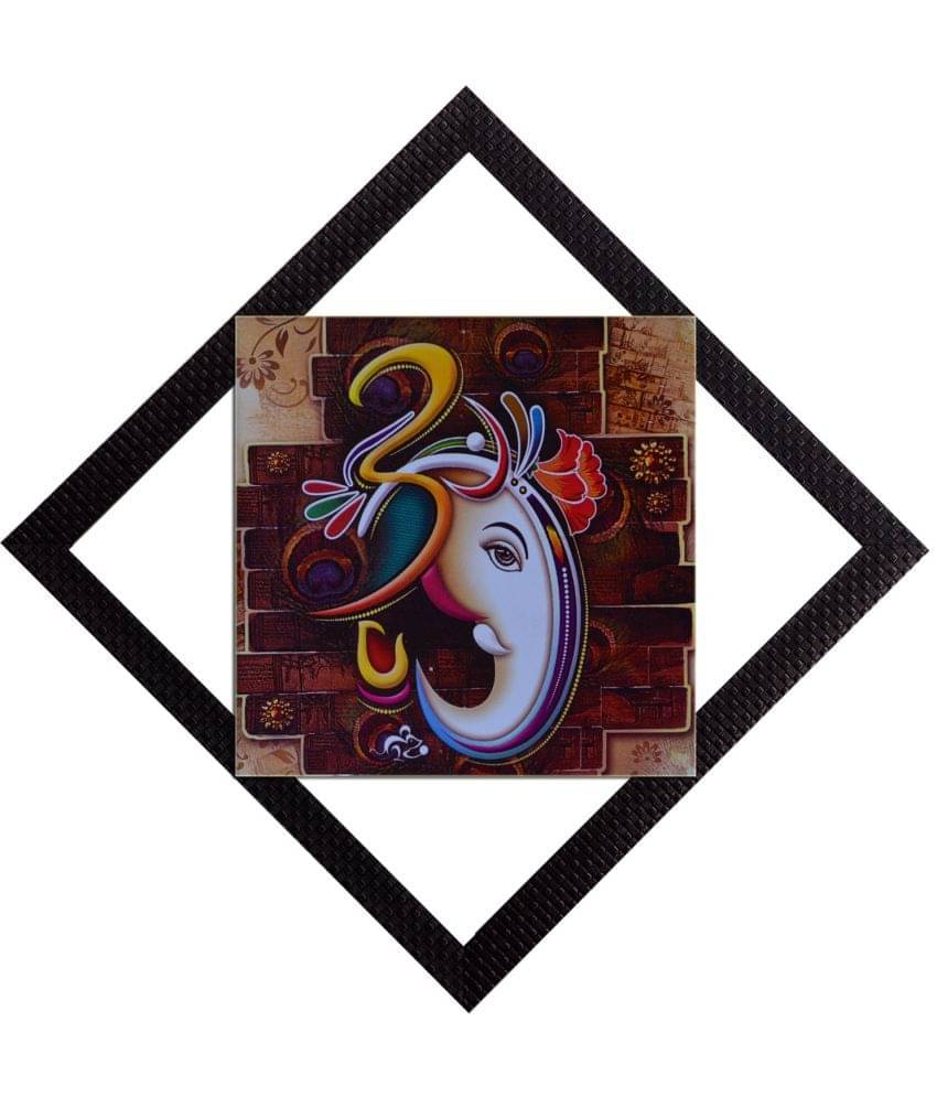     			eCraftIndia Multicoloured Lord Ganesha UV Wall Art