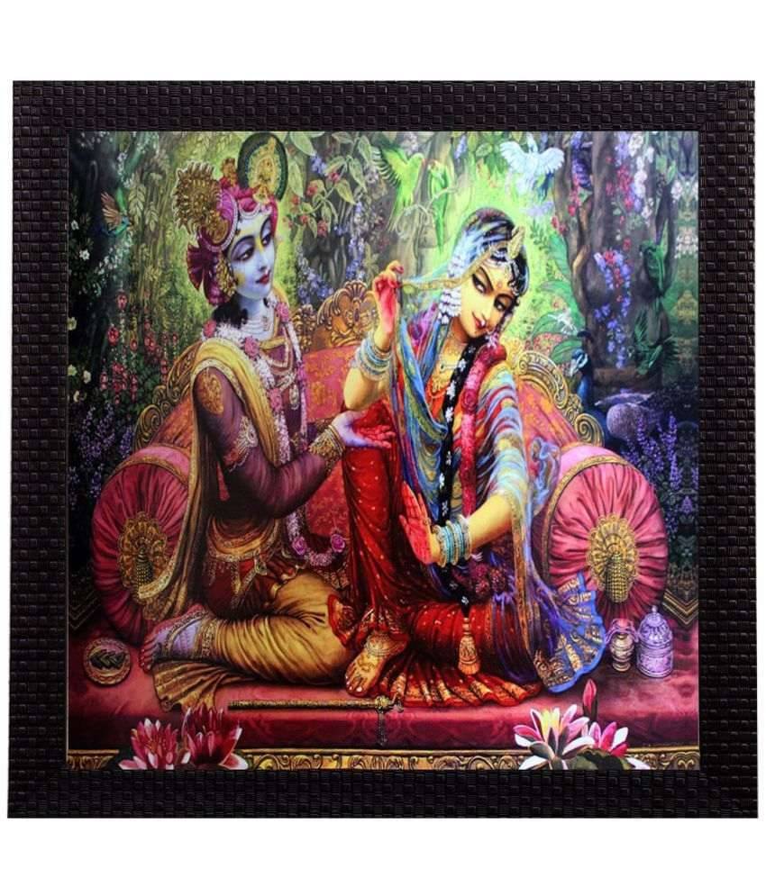 eCraftIndia Radha Krishna Satin Matt Texture UV Art Painting eCraftIndia Radha Krishna Satin Matt Texture UV Art Painting