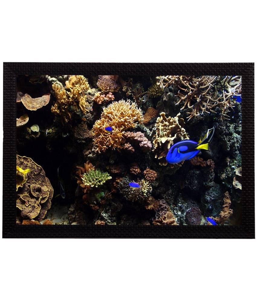     			eCraftIndia Multicoloured Sea Life UV Wall Art