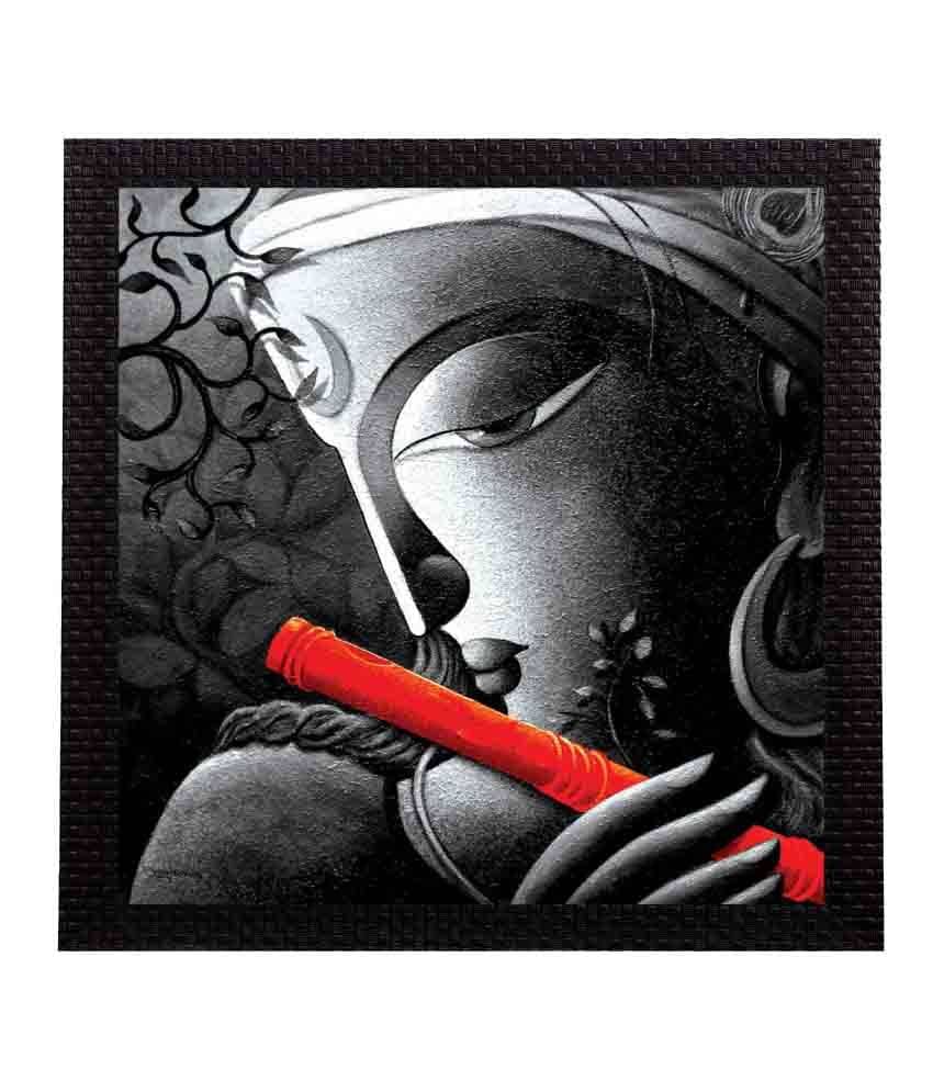eCraftIndia Almighty Lord Krishna Satin Matt Texture UV Art Painting     			eCraftIndia Almighty Lord Krishna Satin Matt Texture UV Art Painting