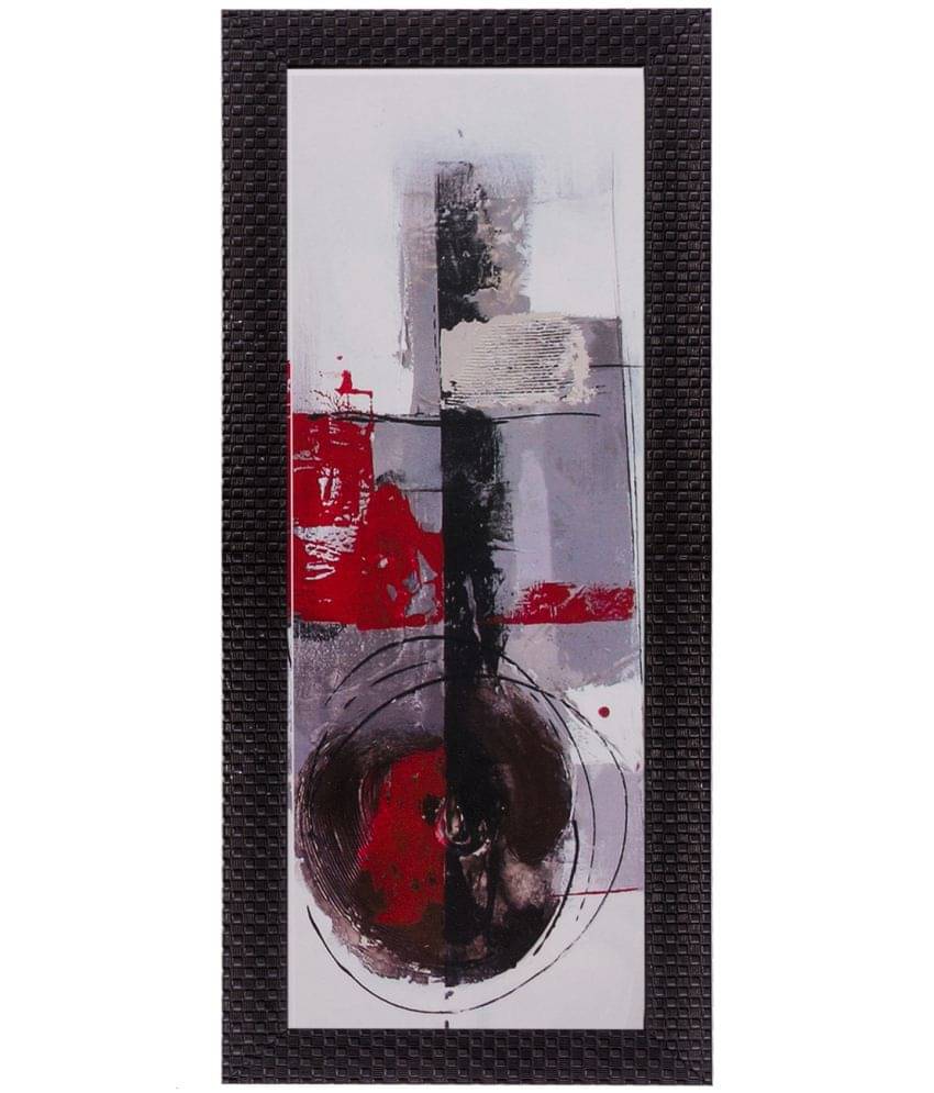 eCraftIndia Botanical Floral Design Satin Matt Texture Framed UV Art Wood Painting With Frame Single Piece eCraftIndia Botanical Floral Design Satin Matt Texture Framed UV Art Wood Painting With Frame Single Piece