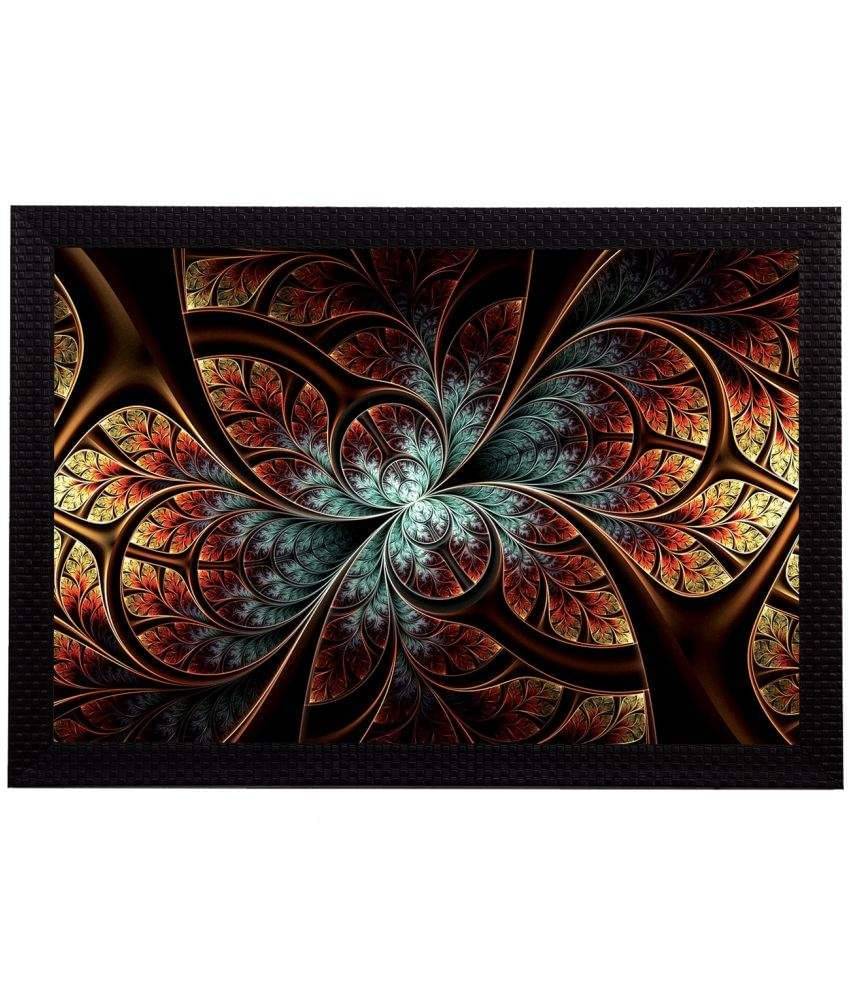     			eCraftIndia Multicoloured Abstract UV Wall Art