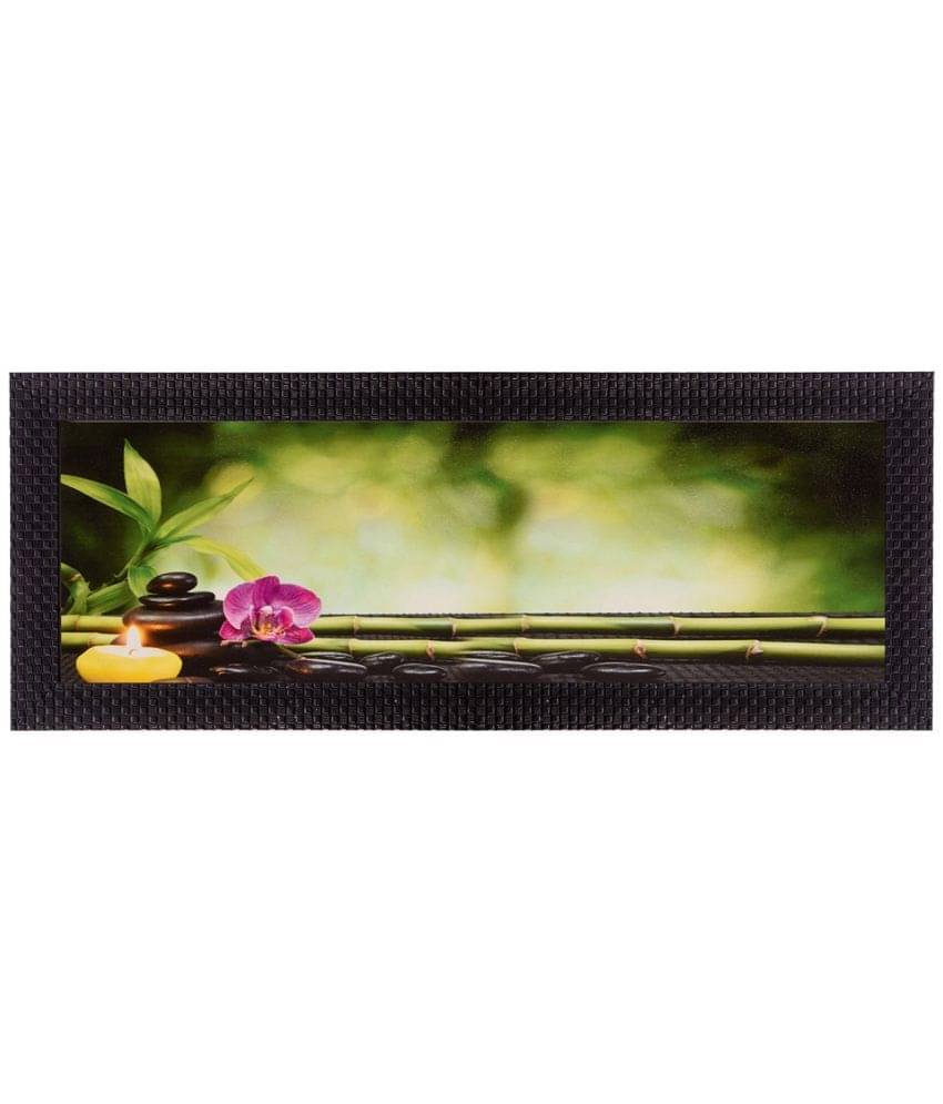 eCraftIndia Multicoloured Floral UV Wall Art eCraftIndia Multicoloured Floral UV Wall Art