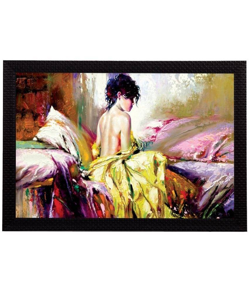     			eCraftIndia Multicoloured Abstract UV Wall Art