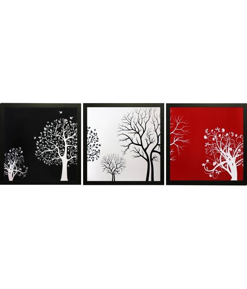 eCraftIndia Set of 3 Abstract Design Satin Matt Textured UV Art Painting eCraftIndia Set of 3 Abstract Design Satin Matt Textured UV Art Painting