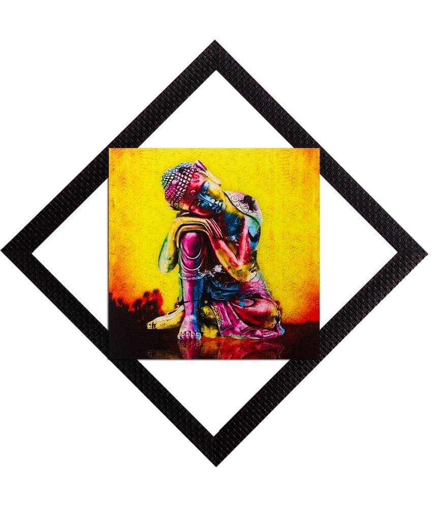 eCraftIndia Multicoloured Lord Buddha UV Wall Art eCraftIndia Multicoloured Lord Buddha UV Wall Art
