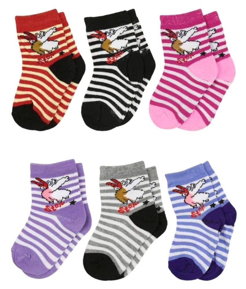     			Tahiro Multi Cotton Socks - Pack Of 6