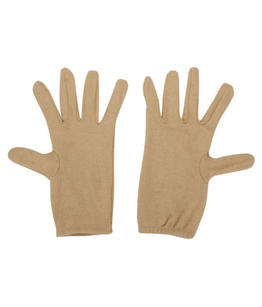 Tahiro Beige Cotton Driving Gloves - Pack of 1 Tahiro Beige Cotton Driving Gloves - Pack of 1