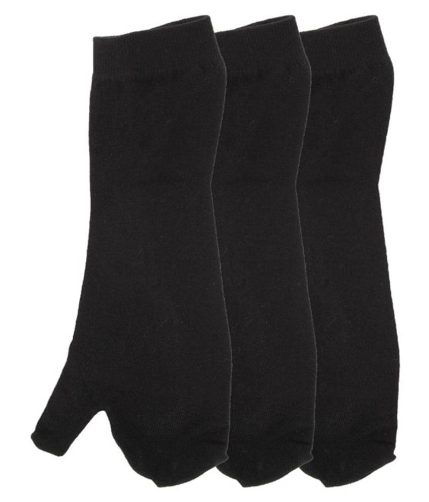     			Tahiro Black Casual Thumb Socks