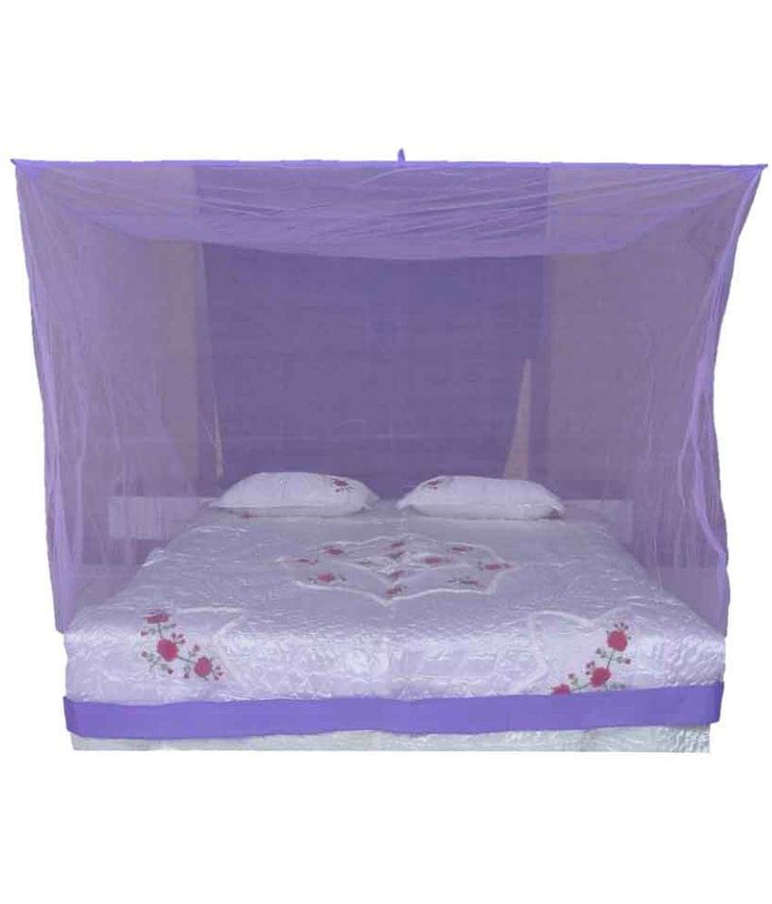     			Riddhi Mosquito Net, Machardani Single Purple Plain Mosquito Net, Machardani