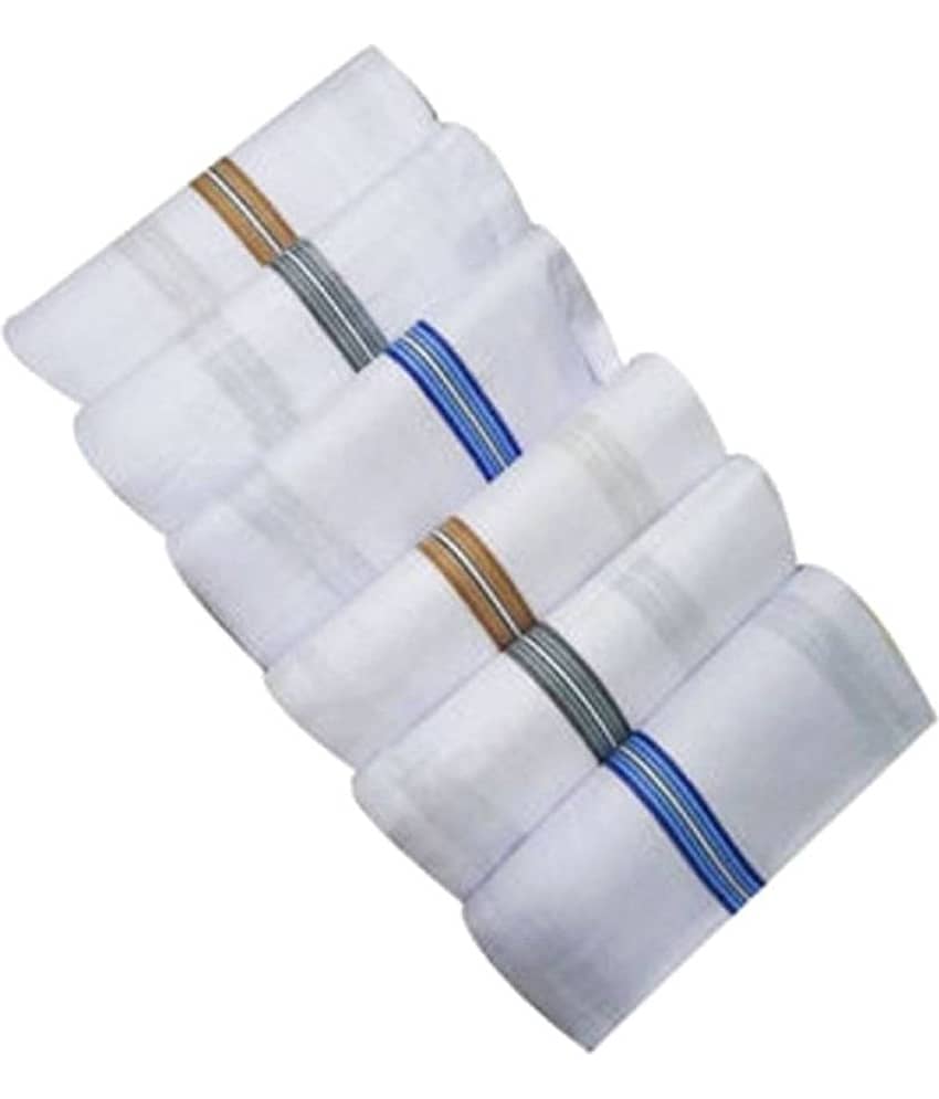 Tahiro White Cotton Handkerchiefs - Pack of 6 - Jewellery Sets | Buy online on ZillyBuy