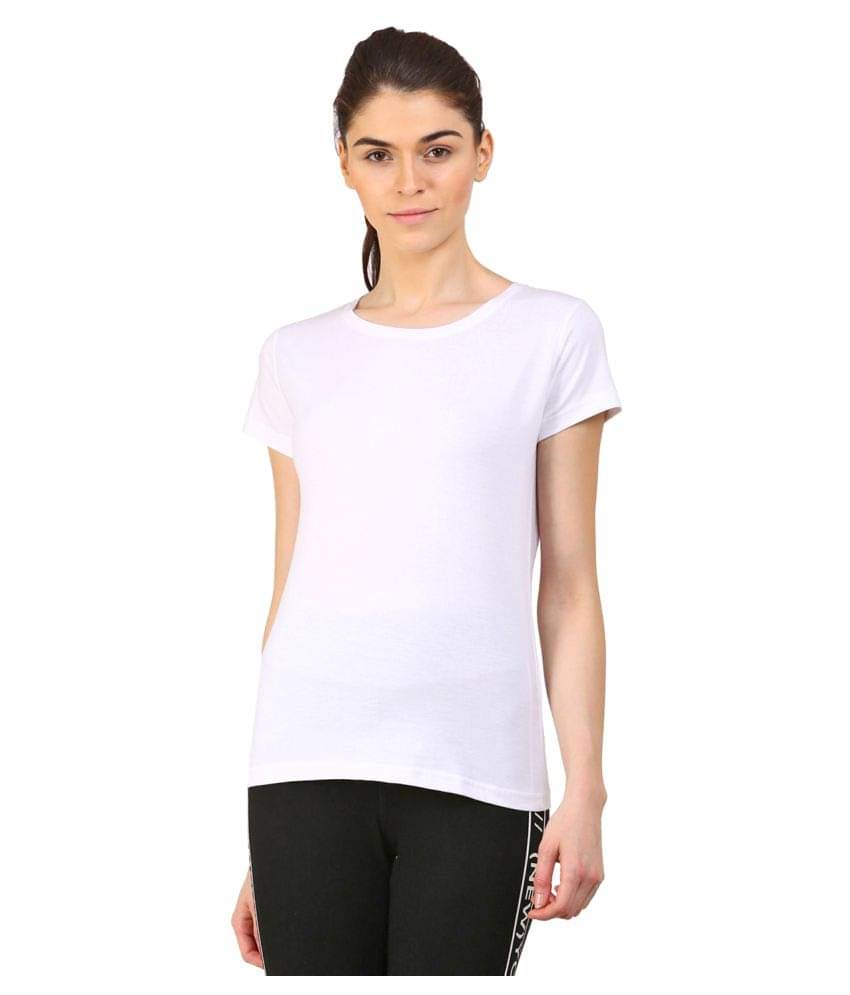 Ap'pulse Women's Cotton Regular Top ( White ) Ap'pulse Women's Cotton Regular Top ( White )