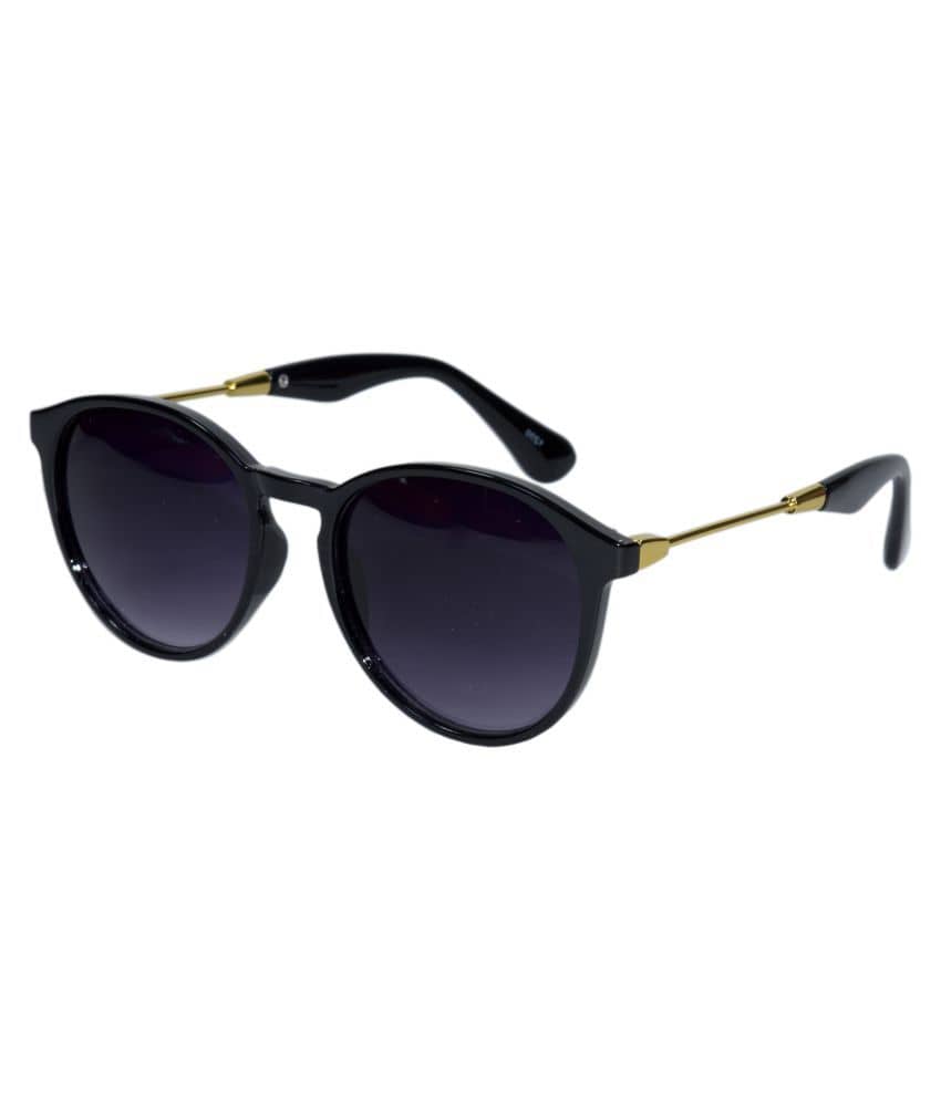 Peter Jones - Black Round Sunglasses ( Pack of 1 )