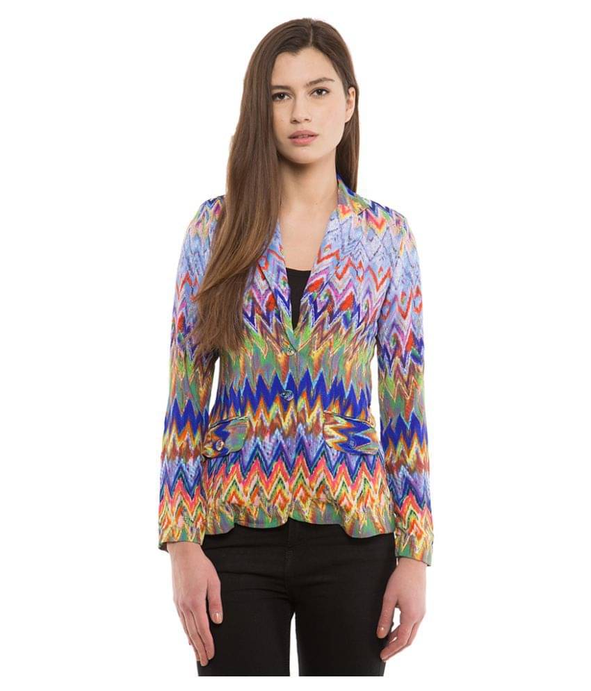 Folklore Polyester Blend Blazers Folklore Polyester Blend Blazers