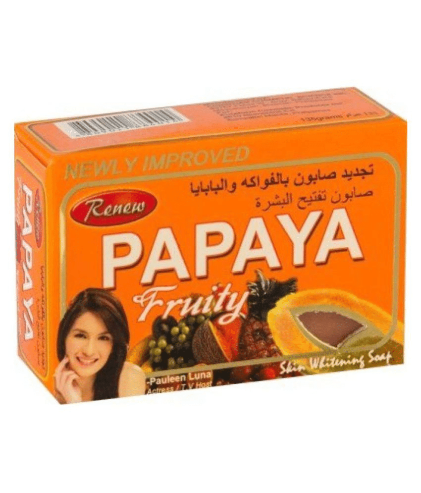     			RENEW Papaya Herbal Fruity Soap For Skin Whitening(135g)