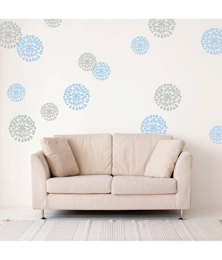 Decor Villa Geometrical pattren PVC Vinyl Multicolour Wall Stickers Decor Villa Geometrical pattren PVC Vinyl Multicolour Wall Stickers