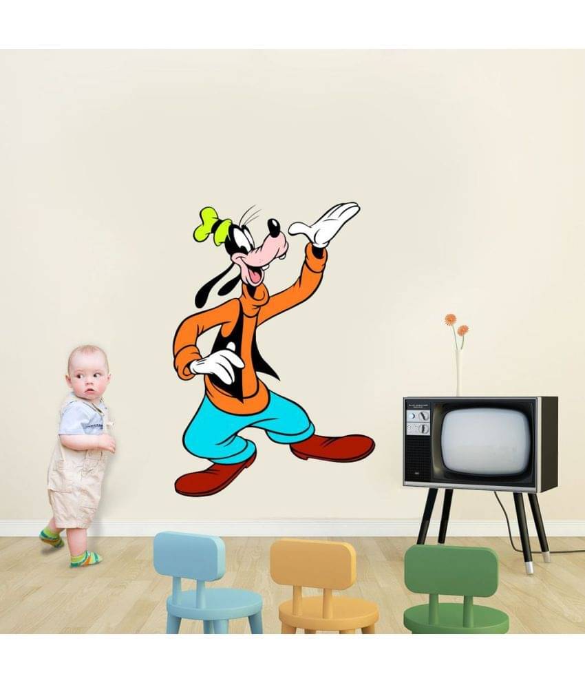     			Decor Villa Dancing koko PVC Vinyl Multicolour Wall Stickers