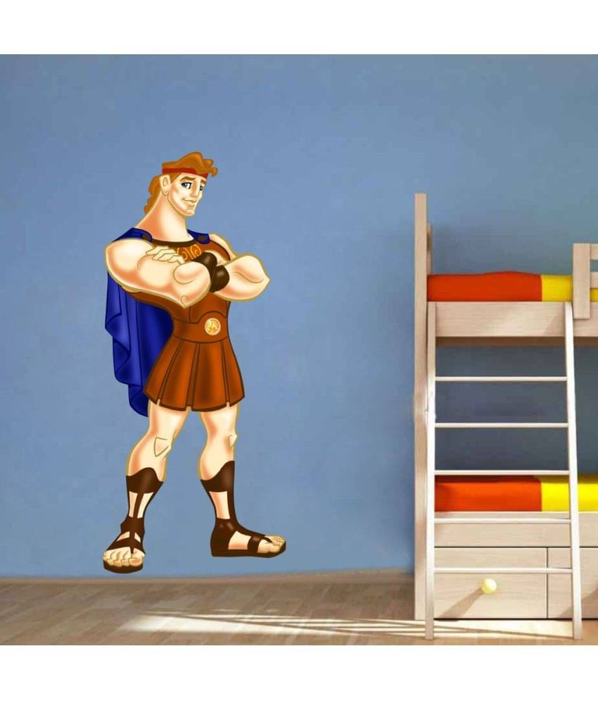     			Decor Villa Body builder PVC Vinyl Multicolour Wall Stickers