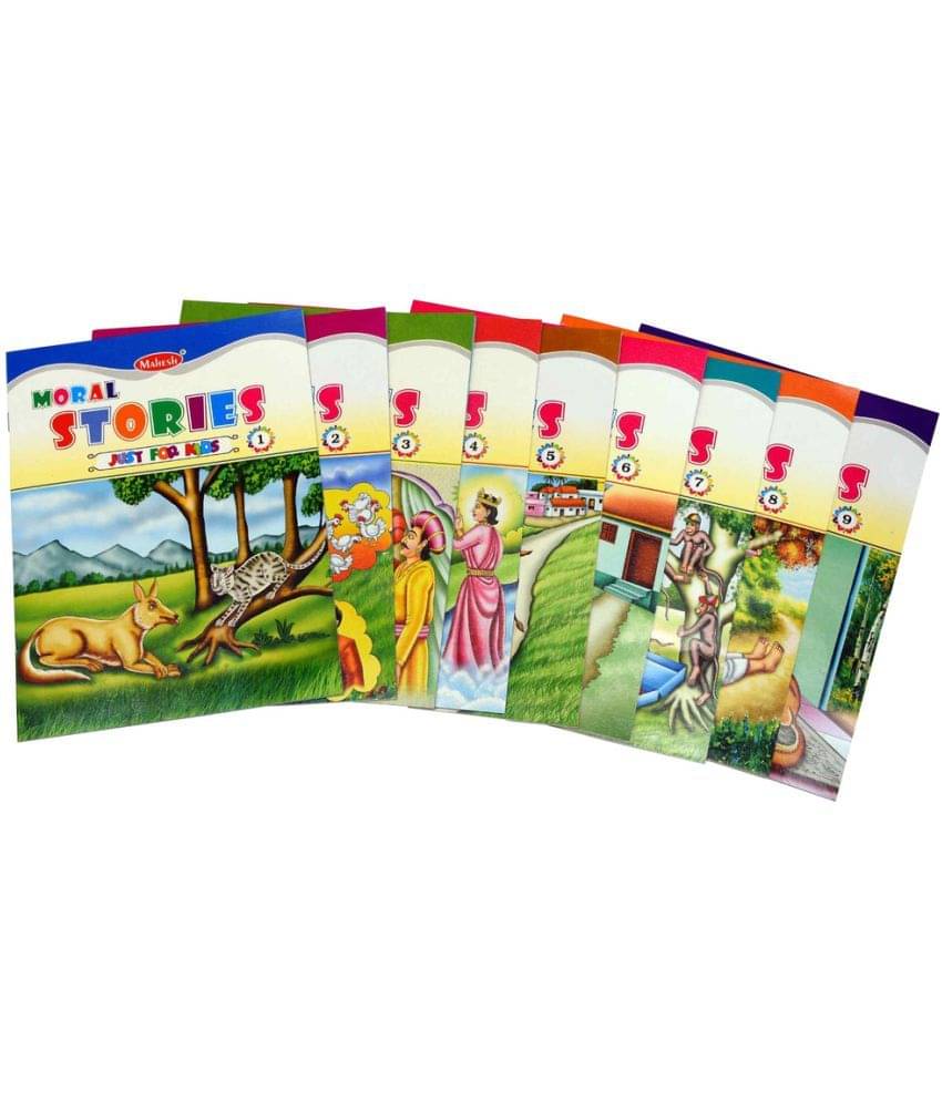     			Set of 9 Moral Story Books with 89 Stories