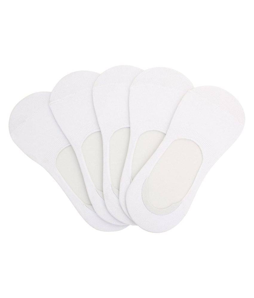     			Tahiro White Casual Low Cut Socks