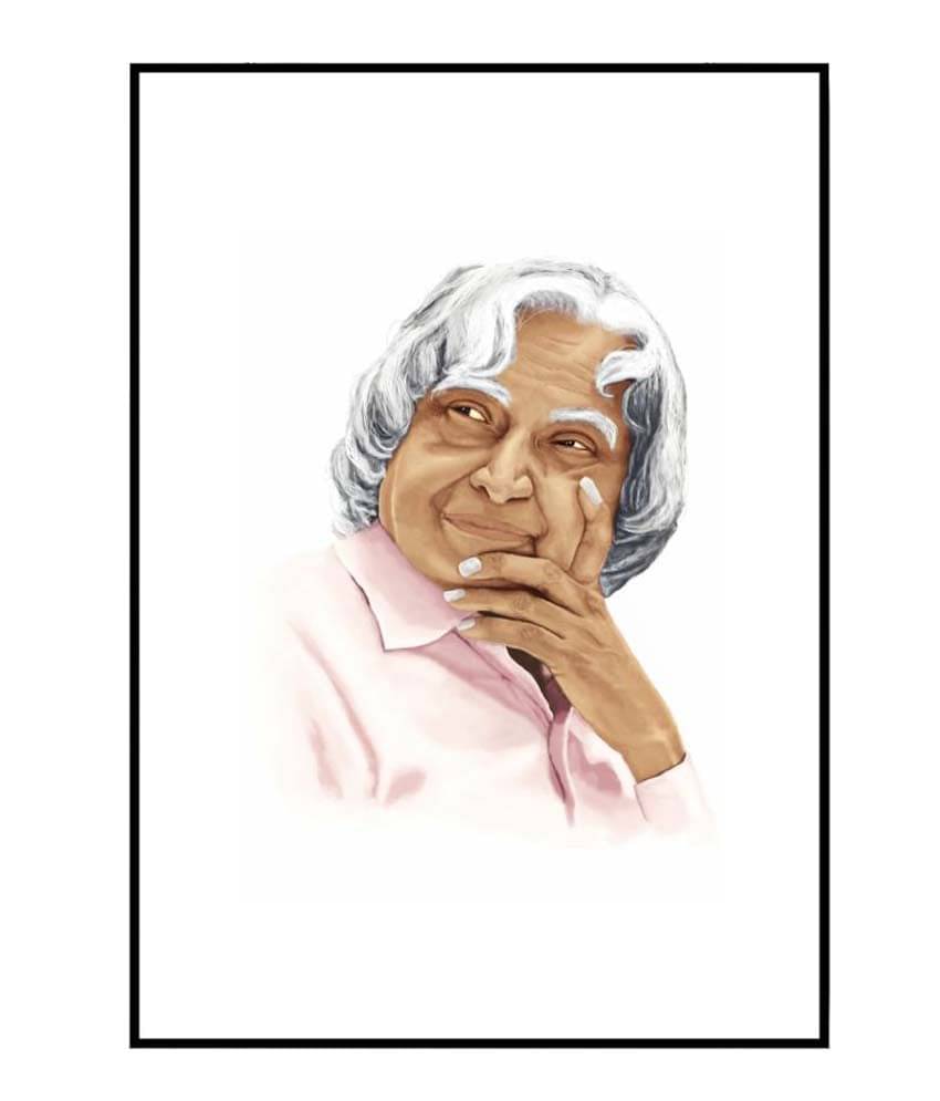 PEACOCKRIDE Dr.APJ Abdul Kalam Paper Art Prints Without Frame     			PEACOCKRIDE Dr.APJ Abdul Kalam Paper Art Prints Without Frame