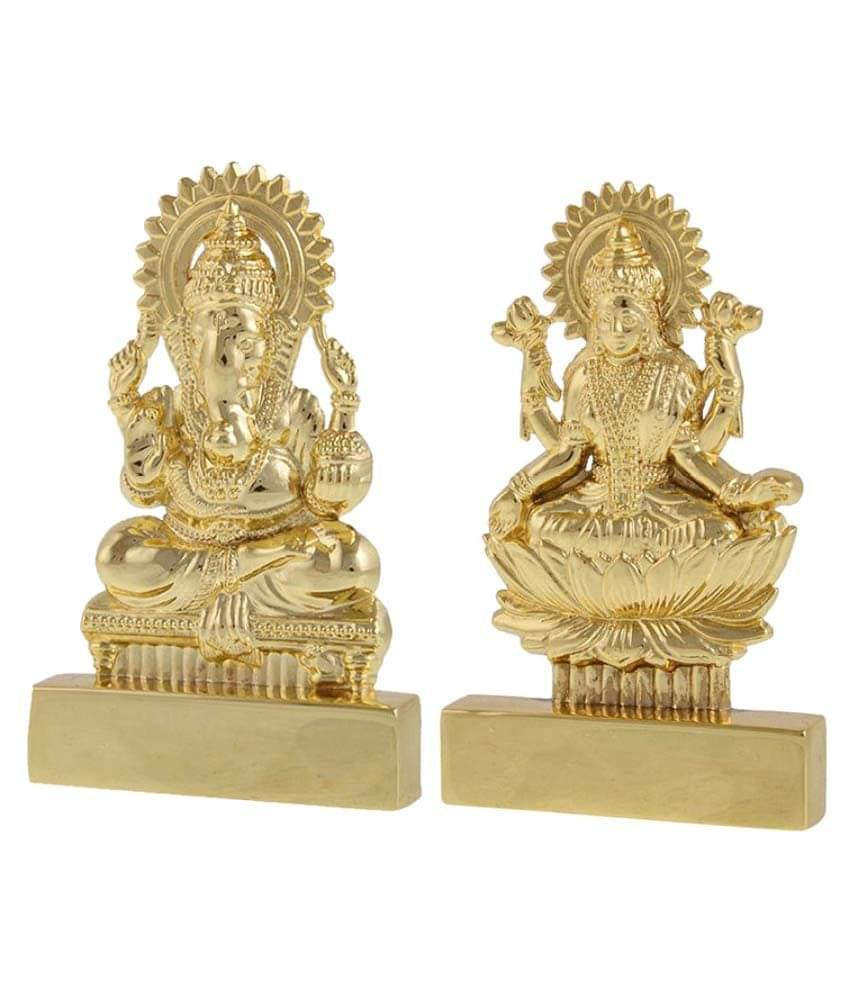     			Saaj Sajawat - Laxmi Ganesh Brass Idol
