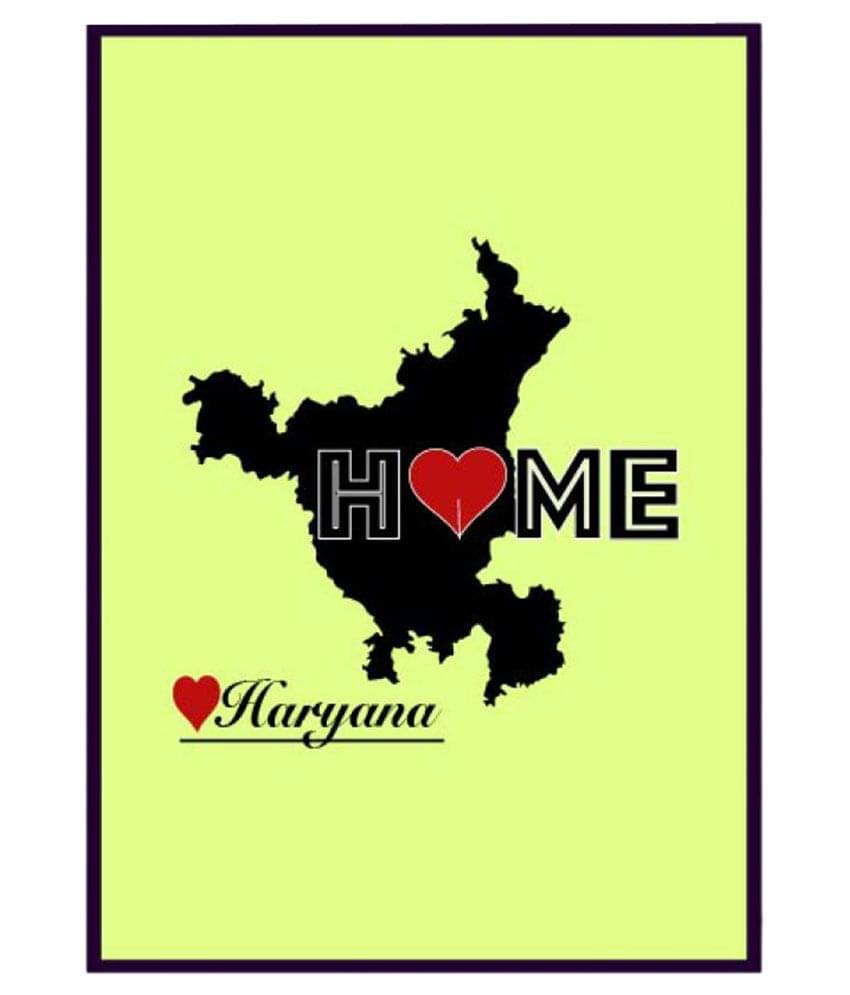     			PEACOCKRIDE "Haryana Home Love" Paper Art Prints Without Frame