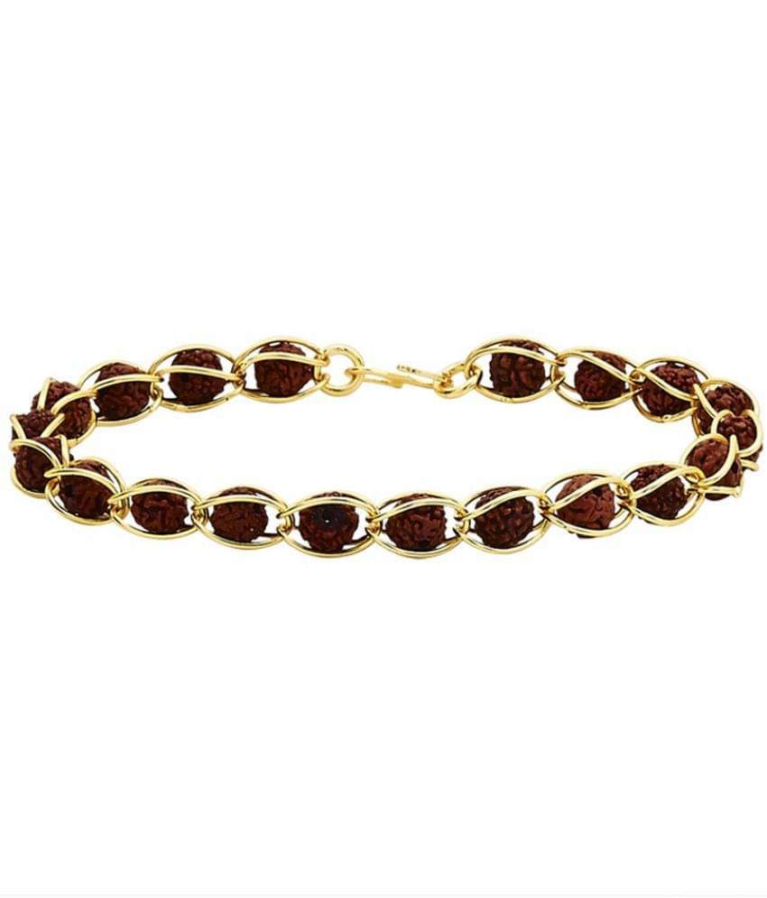     			Only 4 You Gold Plated Rudraksha Bracelet