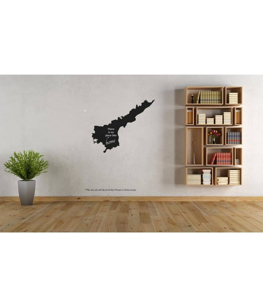 Peacockride Andhra There Is No Place Like Home Wall Decal PVC Vinyl Black Wall Sticker - Pack of 1 Peacockride Andhra There Is No Place Like Home Wall Decal PVC Vinyl Black Wall Sticker - Pack of 1