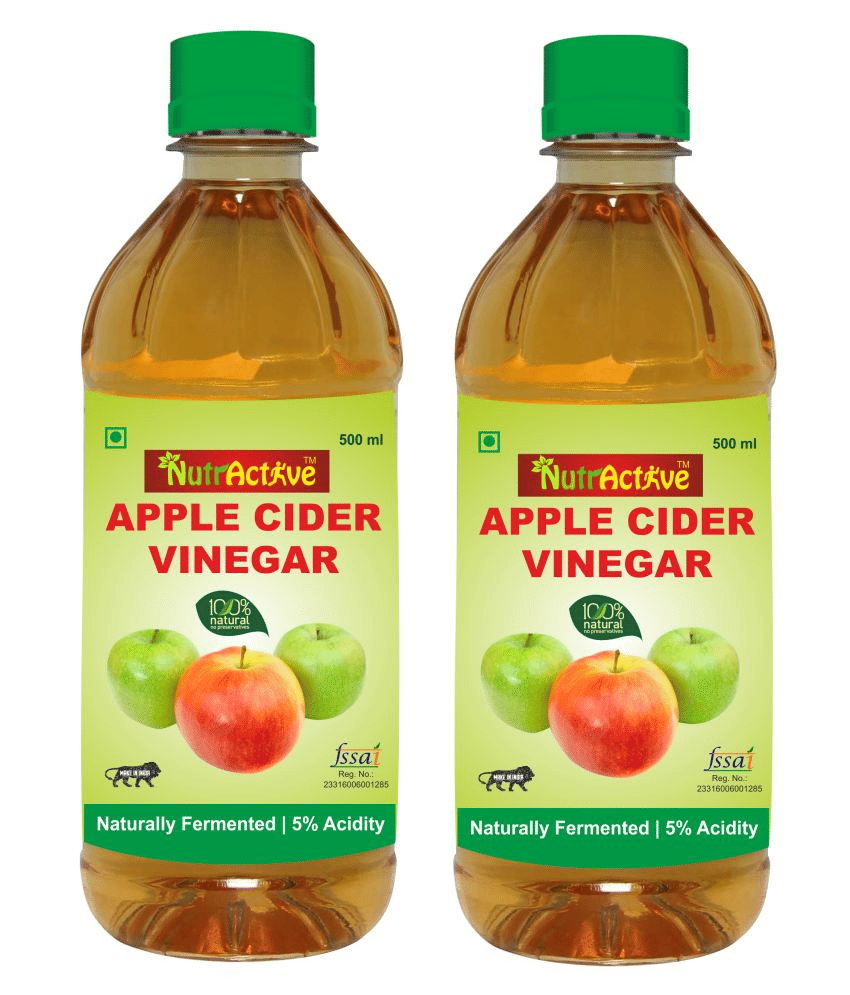     			NutrActive Filtered Apple Cider Vineger | 100% Natural 1000 ml Unflavoured Pack of 2