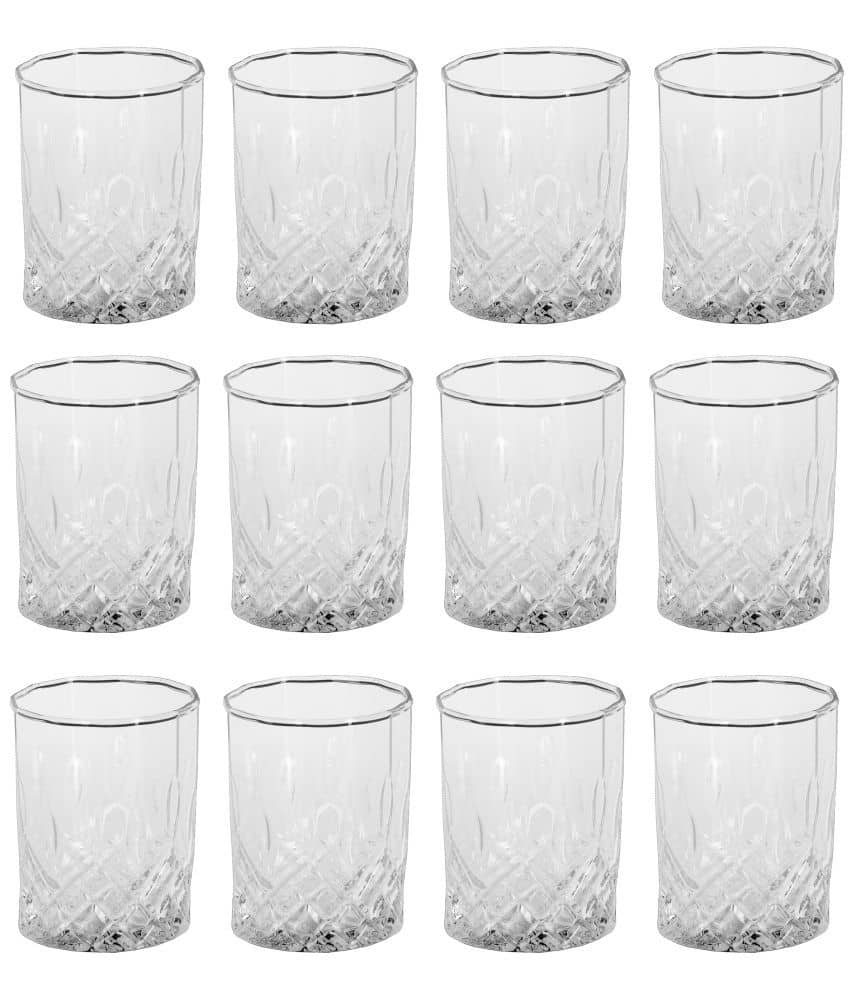 Afast Whisky  Glasses Set,  200 ML - (Pack Of 12)