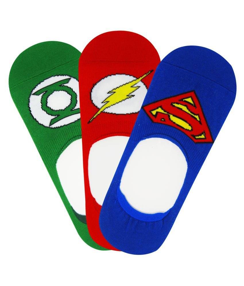 Justice League - Cotton Men's Printed Multicolor Low Cut Socks ( Pack of 3 ) Justice League - Cotton Men's Printed Multicolor Low Cut Socks ( Pack of 3 )