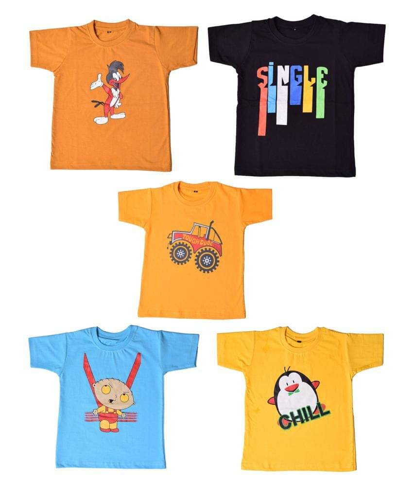     			British Terminal Pack of 1 Boys Cotton Polo T-Shirt ( Multi Color )