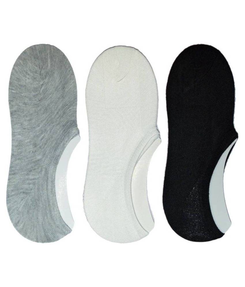     			Tahiro Multicolour Cotton Footies - Pack of 3